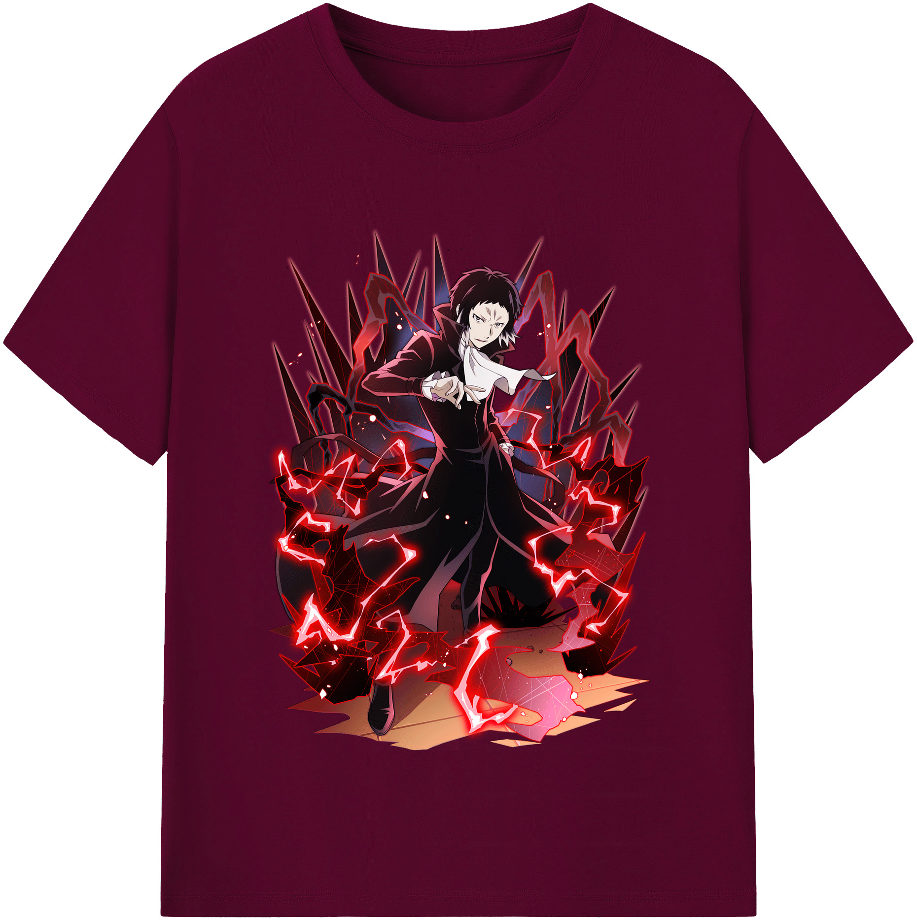 （画像用） 文豪ストレイドッグス Bungo Stray Dogs レディースカジュアルプリントTシャツ（綿100％）